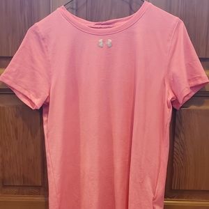 Ladies' Under Armour Flourescent pink Tshirt Small
